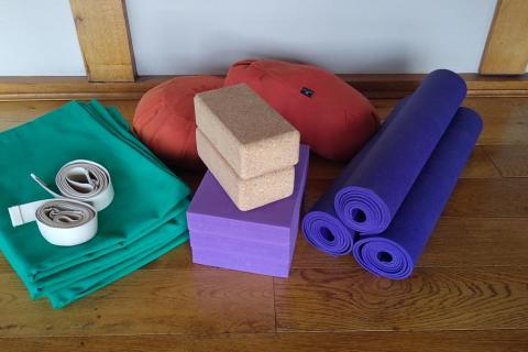 We provide basic yoga equipment